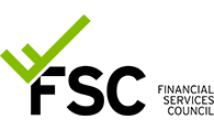 FSC logo with FSC in black and Financial services council right aligned in black. Green F in the shape of a tick mark rising up out of the black F.